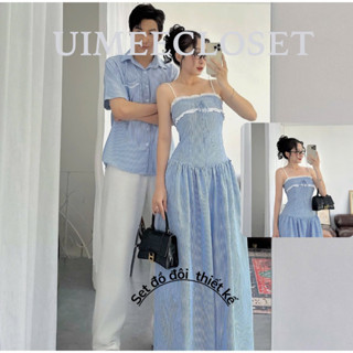 [TOP1 BÁN CHẠY SIZE TO] Set đồ đôi đồ du lịch couple phong cách Hàn quốc áo đôi tình yêu Uimeecloset SET01