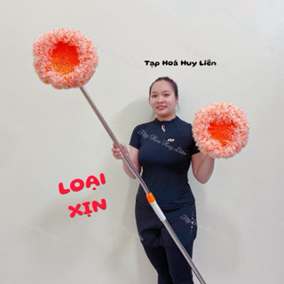  Chổi Lau Trần Nhà Cây Quét Tường Lau Rửa Ô Tô Dài 180cm  Đây là loại XỊN: cán dài 1 khúc ko phải loại ghép nối  - SỈ 