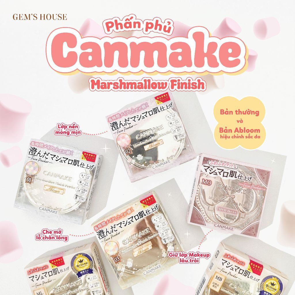 Phấn phủ Canmake Marshmallow Finish