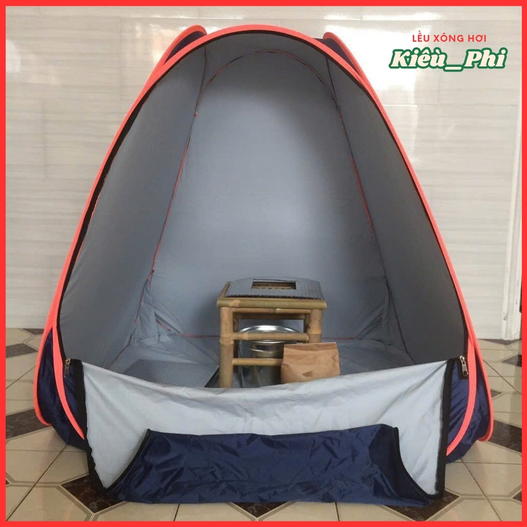 Lều xông hơi chui đầu - Liều xông hơi sau sinh tự bung tại nhà (Màu ngẫu nhiên) cao cấp Kiều Phi
