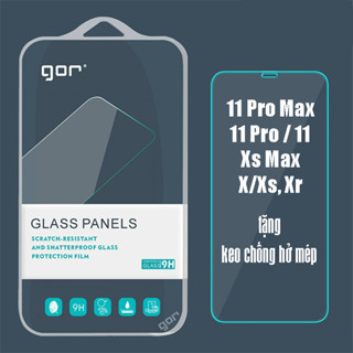 Dán kính cường lực iphone 11 pro max, 11 pro, 11, Xs Max, Xs, X, Xr Gor cao cấp tặng keo chống hở mép