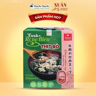 Canh rong biển thịt bò Asuzac 40g - Hachi Hachi Japan Shop