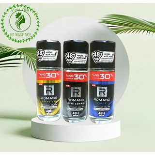   Tăng dung tích  Lăn khử mùi nam kháng khuẩn & khô thoán cả ngày Romano Grandiose 65ml 