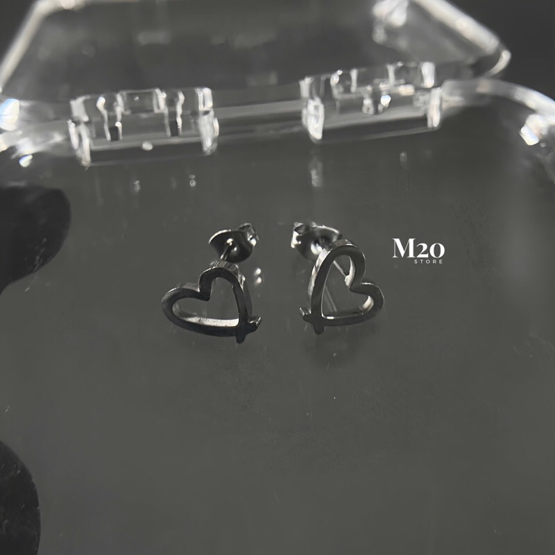 Bông Tai Nữ Họa Tiết Thép Titan Chống Gỉ,Khuyên Tai M20store Dễ Phối Siêu Bền Đẹp Nữ Tính