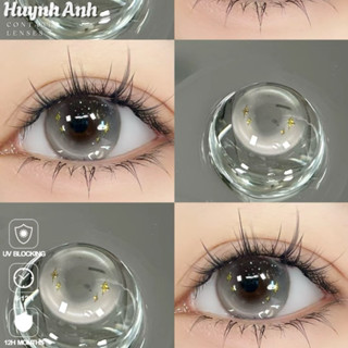 Lens Mắt Kính Áp Tròng xám bạc lấp lánh twinkle gray Dia 14.5mm Gdia 14.3mm [Giá 1 Đôi + Kèm Khay Dụng Cụ]
