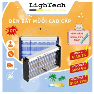 Đèn Bắt Muỗi vàBắt Côn Trùng Lighttech Hình Chữ Nhật - Lưới Điện Dẫn Dụ Muỗi Dùng Để Bàn Treo Tường