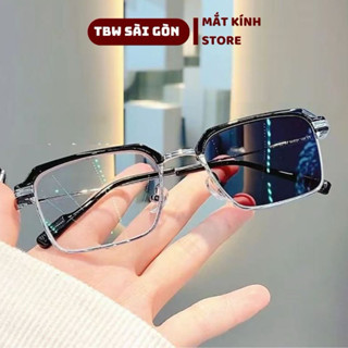 Kính nam đổi màu chống UV400 SWINTA GBO, gọng kim loại nhẹ, form vuông Hàn Quốc thời trang