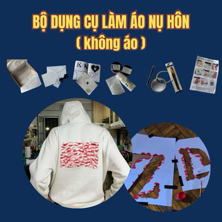 kisses t-shirt diy box | BỘ KIT MÀU - KHÔNG ÁO - KÈM GIẤY IN