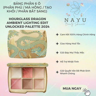   BILL US  BẢNG PHẤN 6 Ô  PHẤN PHỦ MÁ HỒNG TẠO KHỐI BẮT SÁNG  HOURGLASS DRAGON AMBIENT LIGHTING EDIT UNLOCKED PALETTE2024 