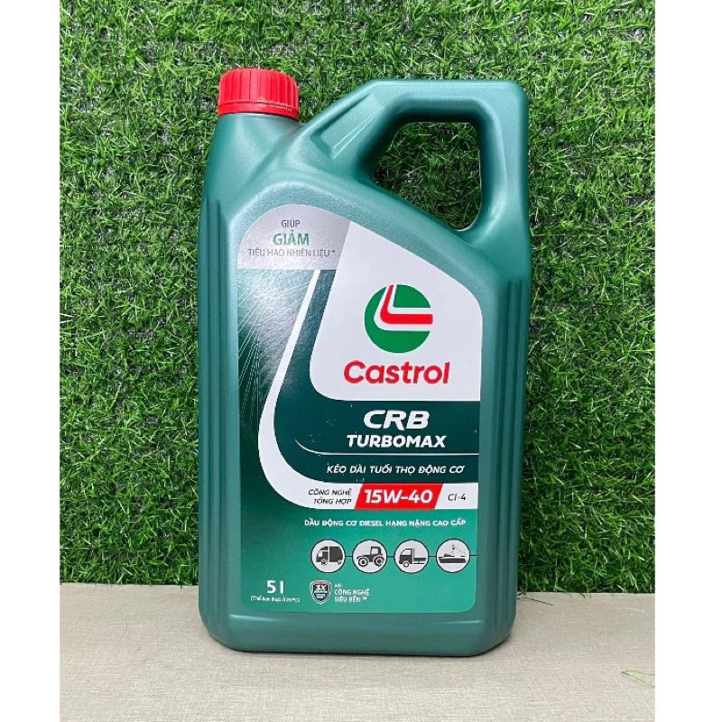[ HÀNG CHÍNH HÃNG ] DẦU NHỚT ĐỘNG CƠ CASTROL CRB TURBOMAX 3X 15W40 CI-4 (5 LÍT)