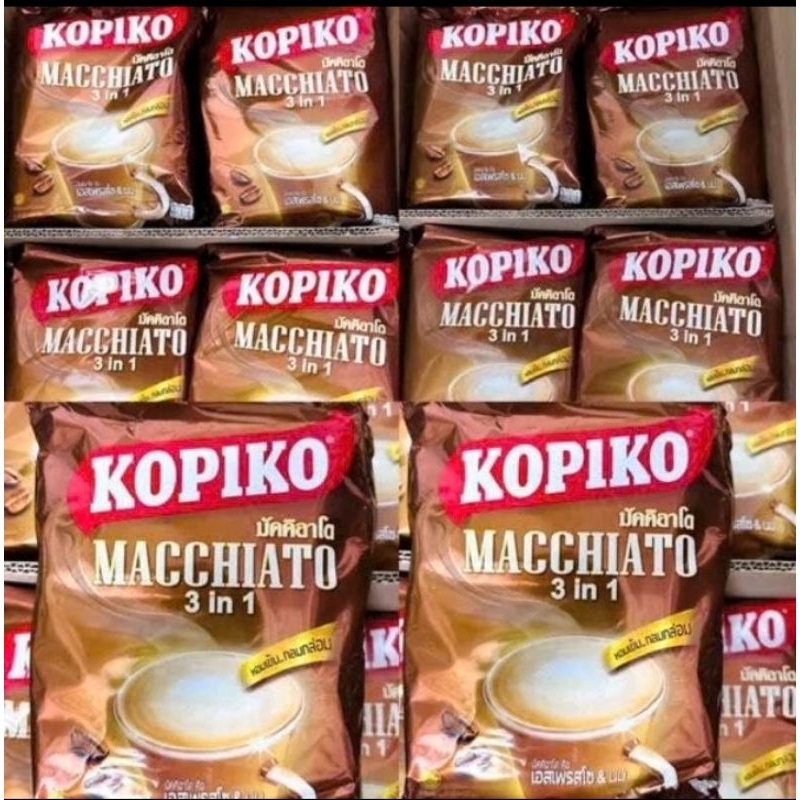 Combo 2 Bịch Cà phê hoà tan 3 trong 1 Kopiko Thái Lan.   (โกปิโก้ ไทย 3 อิน 1 กาแฟสำเร็จรูป)