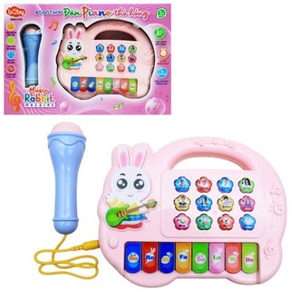 Đồ Chơi DUKA : Đàn Piano Thỏ Hồng Kèm Micro Cho Bé Thoả Sức Làm Ca Sĩ Chuyên Nghiệp - DK81316