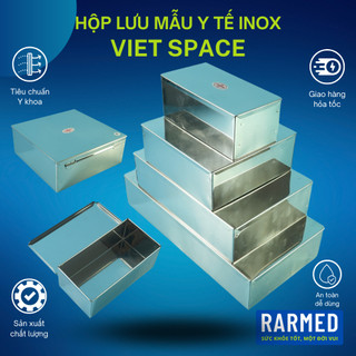 Hộp lưu mẫu y tế 2,4,6,8 mẫu inox VIET SPACE hộp phẩu thuật - Dày, chắc, bền, chuẩn y tế