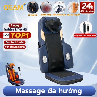 Ghế massage toàn thân-Massage Cổ, Vai, Gáy, Thắt Lưng, Lưng Tại Nhà， mát xa chườm nóng đa vùng |BH 24 Tháng|