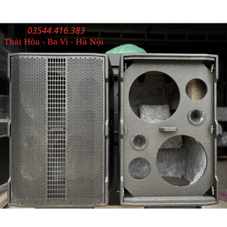 Vỏ thùng loa kéo bass 30 đôi đứng, 2 bass 30, 2 trung 14, 2 treble 10 mạch 19x38 sơn sần cao cấp kèm phụ kiện đầy đủ