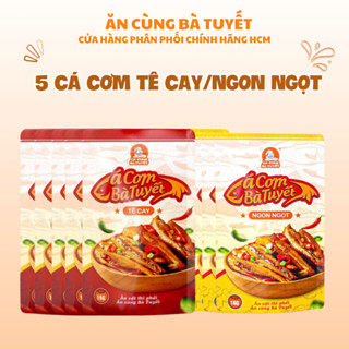 Combo 5 cá cơm tê cay Ăn Cùng bà Tuyết 18ml/gói