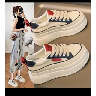  Tăng 1 size Giày thể thao nữ độn đế 7cm siêu nhẹ êm hàng chuẩn QC cao cấp mẫu mới 2025 