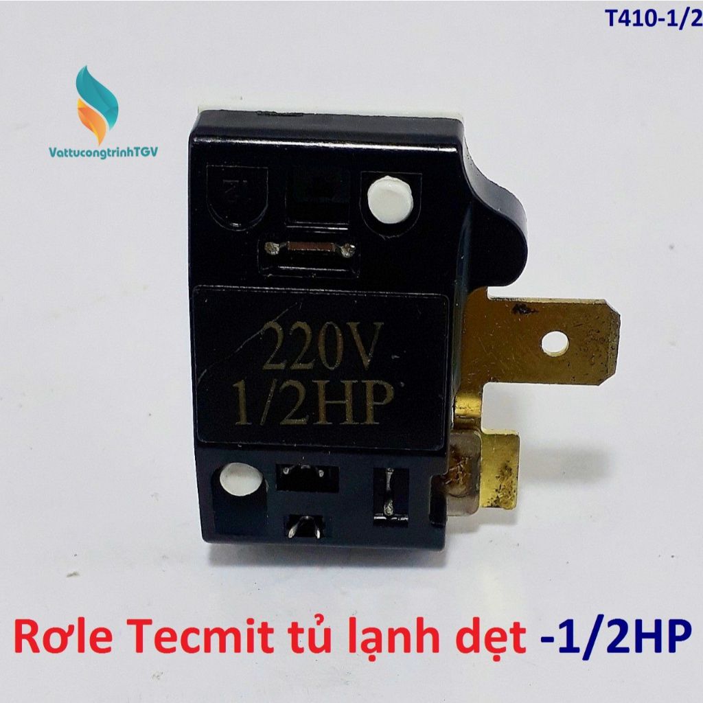 Role Tecmit block tủ lạnh dẹt 1/2HP-1/8HP