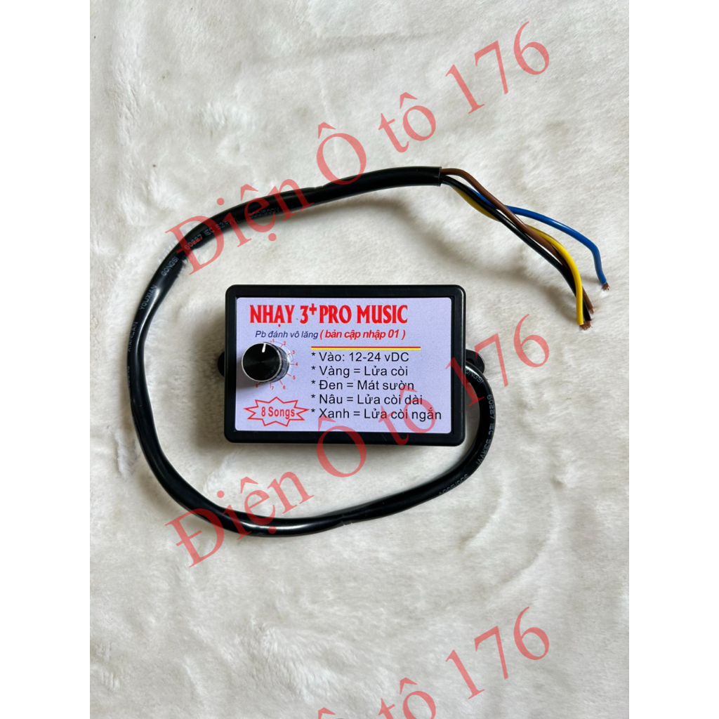 Nhại còi, nhại kèn 3+pro music 8 tiếng dùng cho kèn hơi, kèn điện. Điện 12v và 24v dùng chung