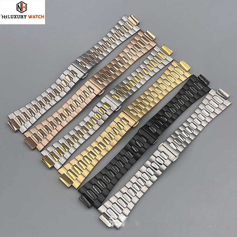 Dây Đeo Đồng Hồ Bằng Thép PATEK PHILIPPE  25 * 13mm Cho patek Philipppe 5711 / 1a010(kim loại bậc)