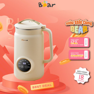 Máy làm sữa hạt mini 1L Bear DJJ-D06W5, 800W, Đa năng Xay Nấu Sữa Đậu Nành, Sữa Bắp, Ngũ Cốc, Ít ồn