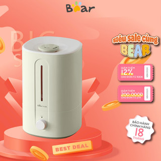 Máy phun sương dung tích 5L Bear JSQ-F50Q2, CS 25W, Làm mát tạo ẩm không khí tạo ion bạc,BH 18 tháng