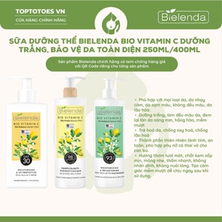 Sữa dưỡng thể trắng da Bielenda Bio Vitamin C bảo vệ da toàn diện 250ml/400ml