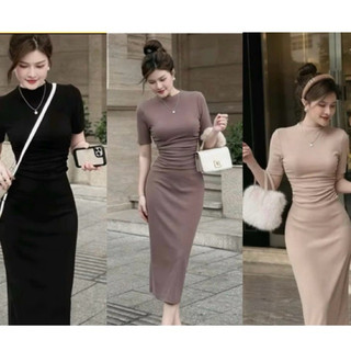 ĐẦM BODY 3LỖ ĐƠN GIẢN HỞ LƯNG ÔM TÔN DÁNG SANG CHẢNH