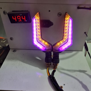 Xi Nhan Z điện 48v cho xe 133, xe đạp điện, sáng demi, led audi màu vàng tím ánh sáng hồng