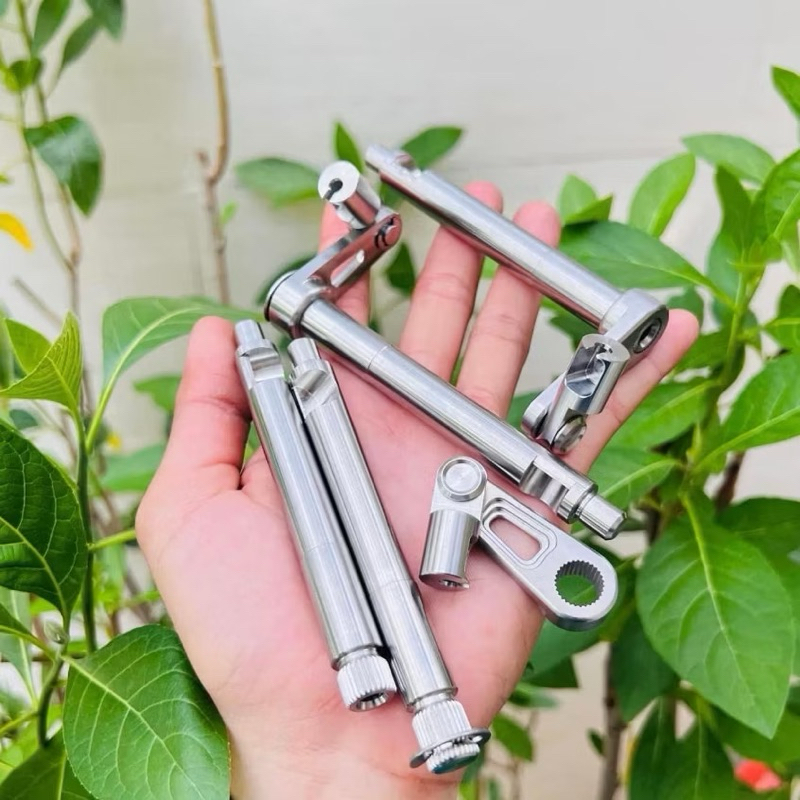 Bộ Cần Cắt Côn (Kéo Côn) Inox CNC, Ty Côn Inox 304 CTS Cho Exciter 135 4s (2006-2010), Ex 2010 Inox3