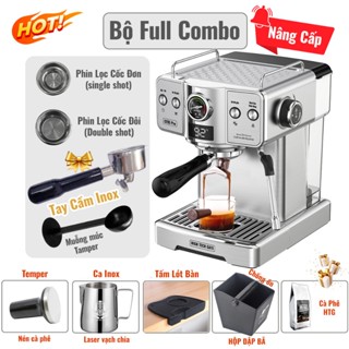 Máy Pha Cà Phê CF05 PRO – Tự Động Pha Espresso và Coldbrew, Họng 58mm, Tay Inox, Định Lượng Chuẩn
