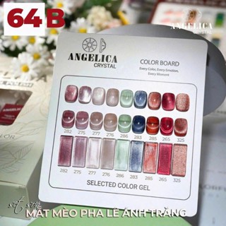 Set 9 Chai Sơn Mắt Mèo Pha Lê Ánh Trăng Chính Hãng Angelica Thể Tích 15 Ml ( Tặng kèm bảng màu  )