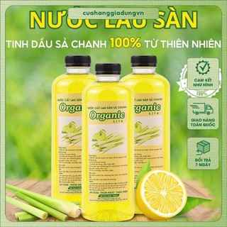 Nước lau sàn Tinh dầu Sả Chanh chuẩn SPA tại nhà - nguyên liệu tự nhiên an toàn cho trẻ nhỏ và mẹ bầu ( 1L )