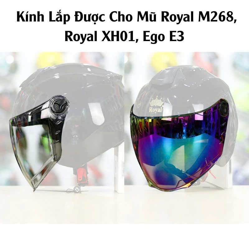 KÍNH THAY THẾ MŨ ROYAL M268, ROYAL XH01, M289 VÀ M668, ROYCE XH01, ROYCE XH02, ROYCE M268