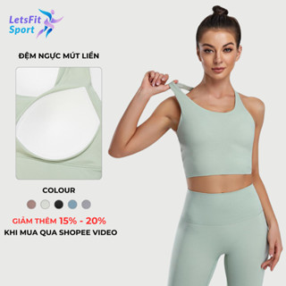 Áo Tập Gym Yoga Nữ Có Mút Ngực Chống Sốc LETSFIT SPORT L01AB4 Áo Bra Thể Thao Nâng Ngực Chống Xệ