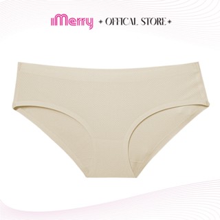 Quần lót nữ su đúc iMERRY cạp thấp thông hơi vải thoáng khí mềm mại co giãn nhiều thoải mái VQ029