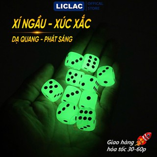 Xúc xắc xí ngầu Dạ Quang Phát Sáng Size 14mm đến 30mm - Trò chơi nhóm bạn giải trí ngày tết XN-DQ