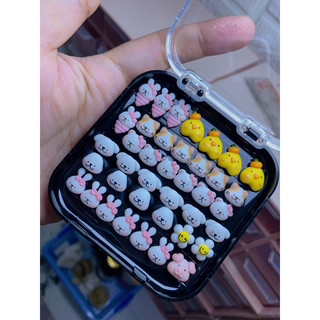 Charm vẽ thú bột gắn móng làm nail (bảng B1)