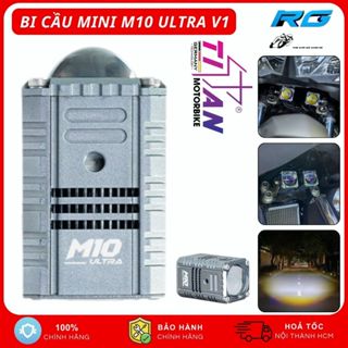 Titan M10 Ultra V1, Đèn Trợ Sáng Bi Cầu Titan M10 Ultra Ver 1 25W Chống Nước Cho Xe Máy - BH 1 Năm