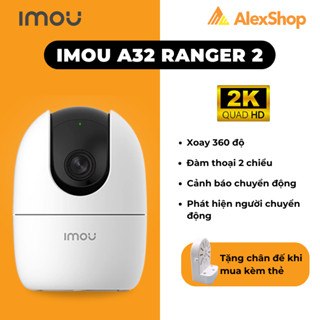 [3M] Camera WiFi Imou A32 Ranger 2 (2K), Xoay 360, Báo Động Đàm Thoại 2 Chiều - Camera Trong Nhà Chính Hãng