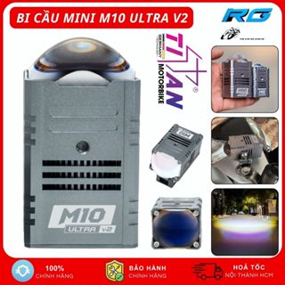 M10 Ultra V2, Đèn Trợ Sáng Bi Cầu Titan M10 Ultra Ver 2 28W Chống Nước IP68 Cho Xe Máy - BH 1 Năm