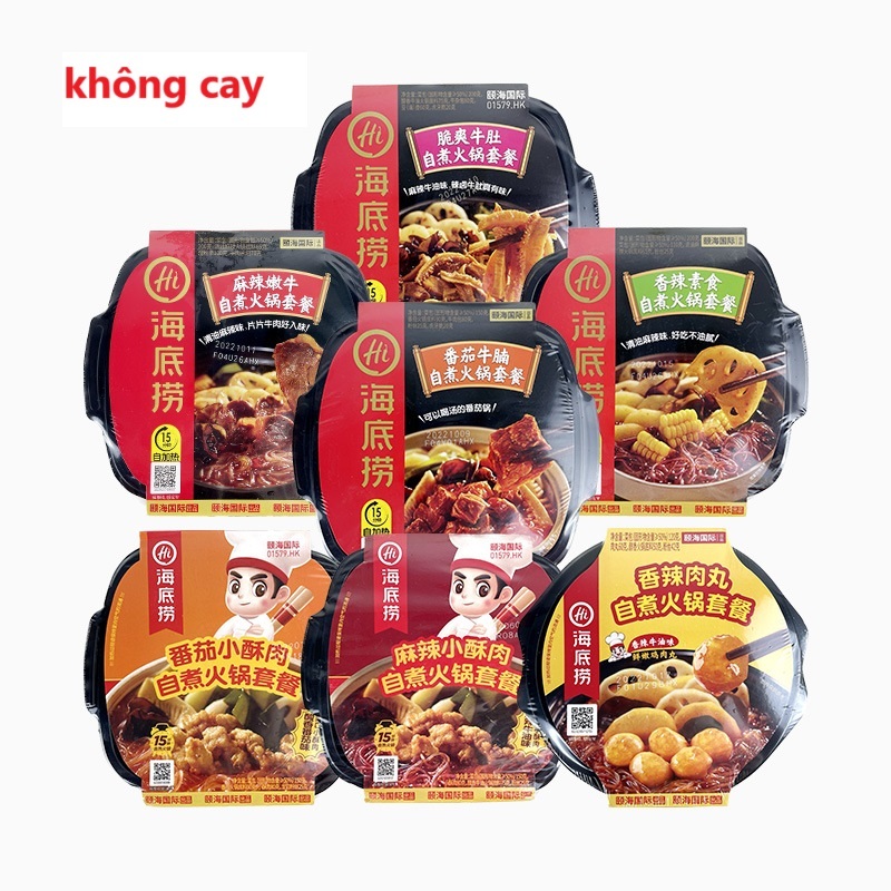 Lẩu tự sôi - Cơm tự sôi KHÔNG CAY