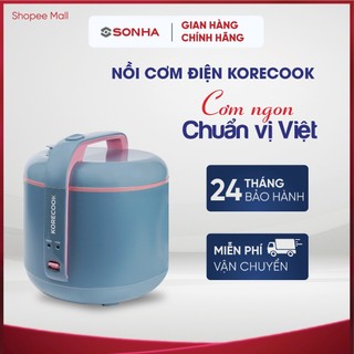 [Chính Hãng] Nồi Cơm Điện Cao Cấp 1.8L KoreCook - Kiểu dáng Hàn Quốc hiện đại - Công nghệ nấu 3D giúp cơm dẻo ngon