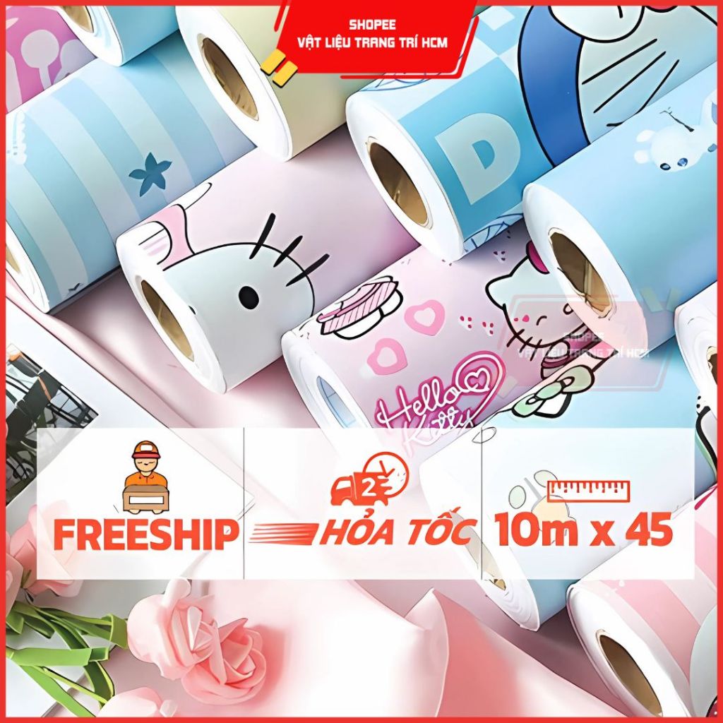 Giấy dán tường giả xi măng cuộn 10m [FREE_SHIP] - 10m decal dán tường giả xi măng có keo sẵn