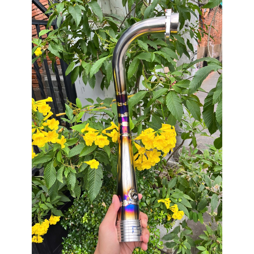 Cổ pô Titan Sh350i, Cổ pô SH350i Titan cao cấp đồ chơi phụ kiện cổ pô SH350i