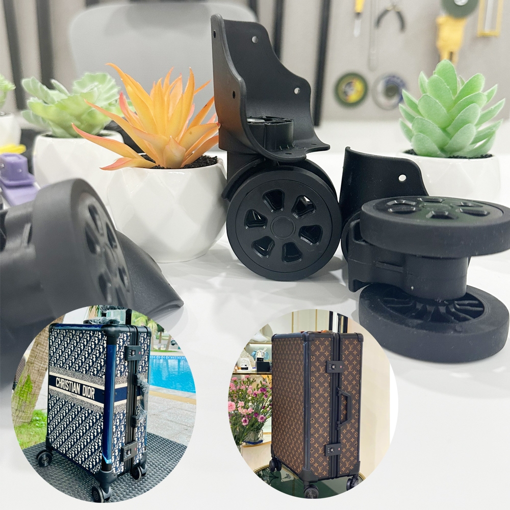 Hai bánh xe vali khung nhôm dùng thay thế bánh xe bị gẫy hỏng vali khung nhôm Di.or LV