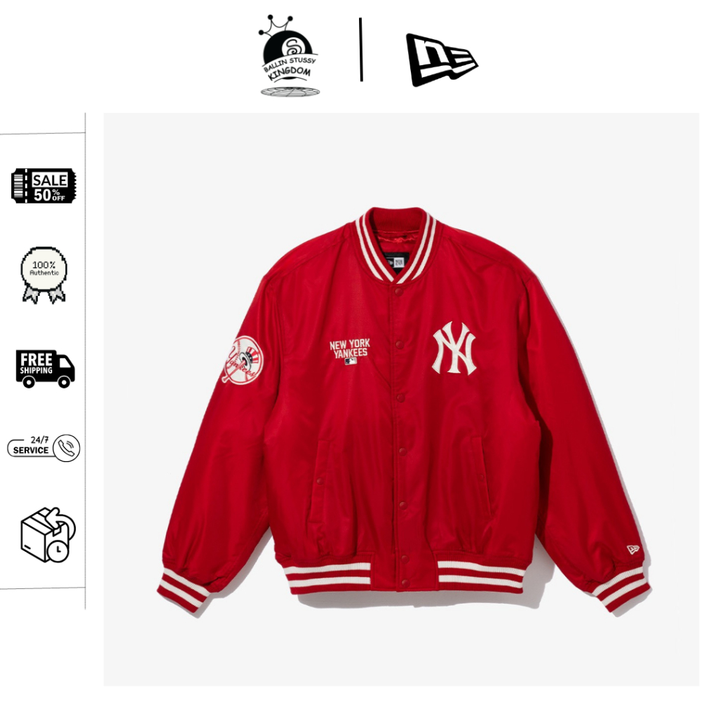 [NEW ERA MỚI THÁNG 1/2025] ÁO BOMBER JACKET LOGO NY 2025 - AUTHENTIC 100% - MÃ NE14397946