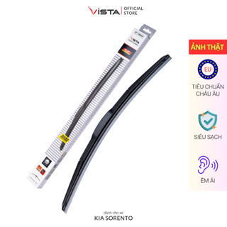 Gạt Mưa Cho Xe KIA Sorento Thương Hiệu VISTA - 3 Khúc Lưỡi Silicon- Tiêu Chuẩn Châu Âu - Siêu Sạch - Siêu Bền - Êm Ái