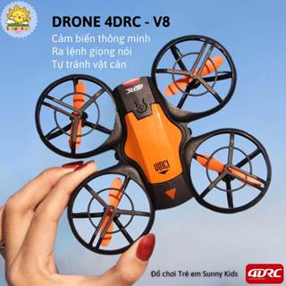 Drone Mini 4DRC V8, Camera HD, Tự Tránh Vật Cản, Ra Lệnh Bằng Giọng Nói, Kết Nối Điều Khiển Từ Điện Thoại - Sunny Kids