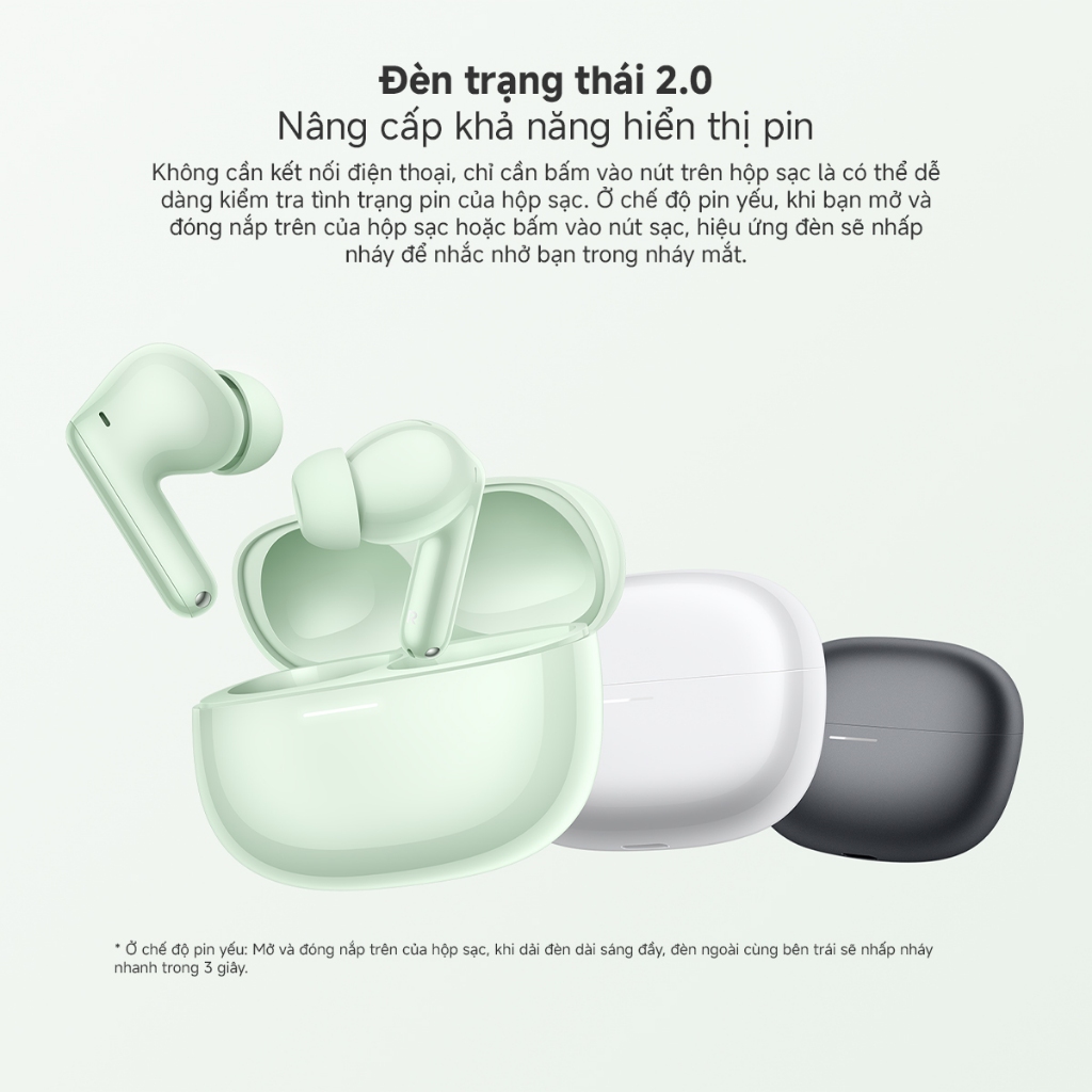 Tai Nghe Không Dây Xiaomi Redmi Buds 6 Pro - 3 Micro AI - Hàng chính hãng - Bảo hành 6 tháng | BigBuy360 - bigbuy360.vn